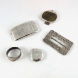 Victorian and later silver including George Unite card case