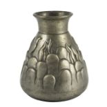 Sigefried Wagner for Mogens Ballin, a Danish Art Nouveau pewter vase