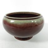 A Chinese flambe bowl