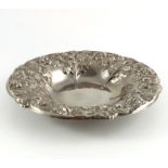 An Art Nouveau silver plated dish