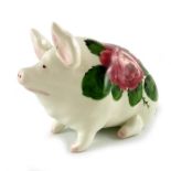 Joseph Nekola for Wemyss (Plichta), a cabbage rose painted pig