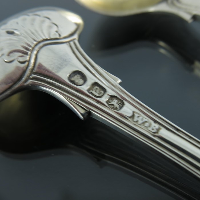 A pair of George III silver salt spoons, William Bateman - Image 2 of 2