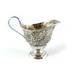 A Victorian silver cream jug, Vale Brothers, Birmingham 1889