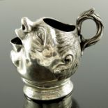 An Edwardian novelty silver jug, Williams Ltd., Birmingham 1905