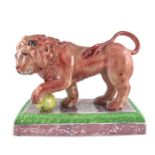 A Staffordshire Pearlware model of a lion