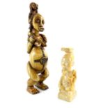 Two North African marine ivory carvings