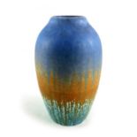 A Ruskin Crystalline trial glazed vase, circa 1930