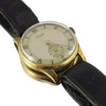 An 18 carat gold gents wristwatch