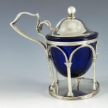 Cornelius Saunders and Frank Shepherd, Chester 1905, an Edwardian silver mustard pot, in the Neoclas
