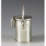 Charles Edwards, London 1905, an Edwardian novelty silver mustard pot, in the form of a milk pail, w