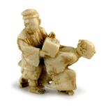 A Japanese ivory netsuke, Meiji