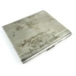 A George VI silver cigarette case