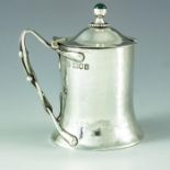 Charles Robert Ashbee for Guild of Handicraft, London 1901, an Arts and Crafts silver mustard pot, p