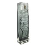 Geoffrey Baxter for Whitefriars, a textured glass totem vase, 9671
