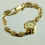 A 9 carat gold Nivada ladies wristwatch