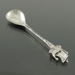 After Alexander Ritchie, an Arts and Crafts Iona style silver spoon, Shipton and Co., Chester 1945