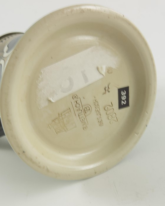 Mettlach, Villeroy and Boch, a half litre stein, incised Jugendstil wheat and heart design - Image 6 of 7