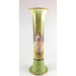 Leslie Johnson for Royal Doulton, a large trumpet vase