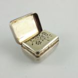 A George III silver vinaigrette, Birmingham 1801