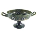 William Moorcroft, a Late Florian pedestal bowl