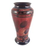 William Moorcroft, a Late Honesty Flambe vase