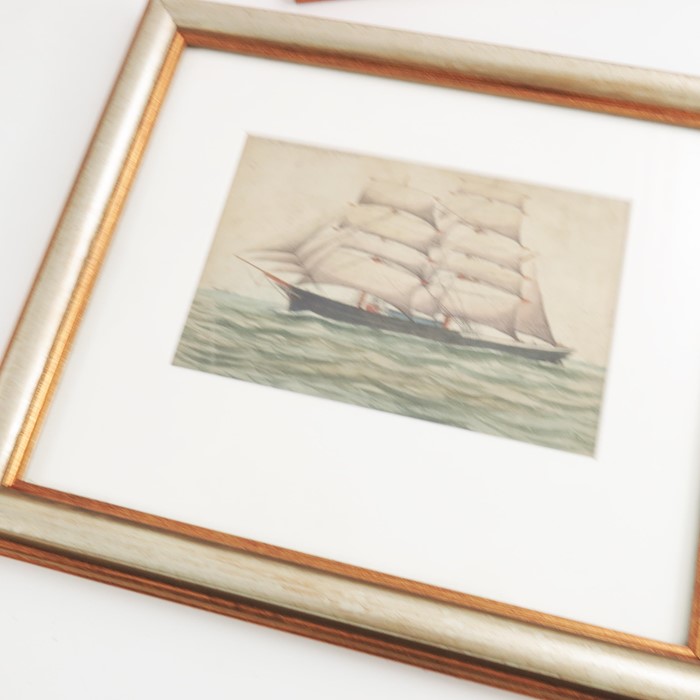 19th and 20th Century School, four Marine watercolours of ships - Image 2 of 2