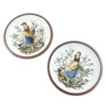 Christian Warth for Mettlach, Villeroy and Boch, a pair of plaques