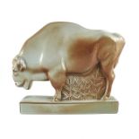 John Skeaping and Norman Wilson for Wedgwood, a model of a Bison