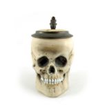 E Bohne Soehne, a novelty character stein, realistically modelled as a skull