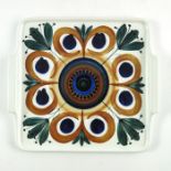 Svea Grandlund for Arabia, a Finnish pottery tray