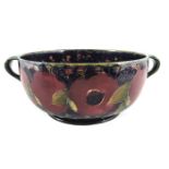 William Moorcroft, a Pomegranate twin handled bowl