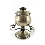 An Arts and Crafts silver table lighter, Joseph Gloster