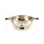 An Elizabeth II Scottish silver quaich, Hamilton and Inches