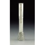 Gerald Benney (attributed) for Mappin and Webb, a Modernist silver plated stem vase