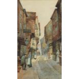 Frank Rouse (act.1894-1917), The Shambles York and Cowgate Edinburgh, a pair of watercolours