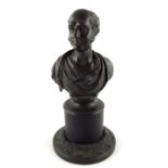 A 19th century bronze bust of a gentleman, possibly Charles Canning, 1st Earl Canning, inscribed ver