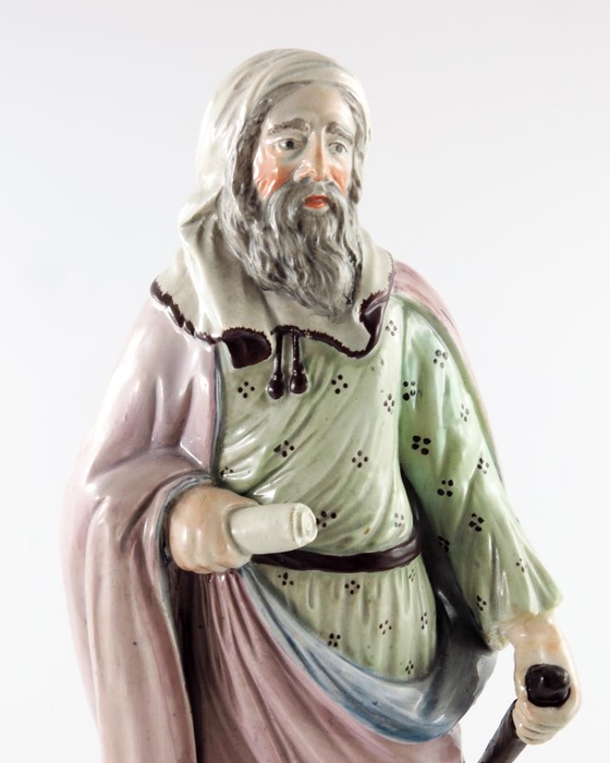Ralph Wood (attributed), a matched pair of Staffordshire figures - Image 6 of 15