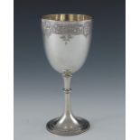 A Victorian silver goblet, Fenton Brothers, Sheffield 1877