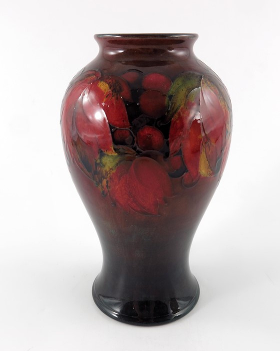 William Moorcroft, a Flambe Leaf and Berry vase, circa 1930 - Image 3 of 5