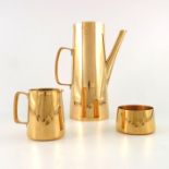 Robert Welch for Old Hall, a Modernist gold plated Avon coffee set
