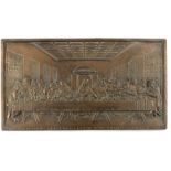 A Coalbrookdale plaque, The Last Supper