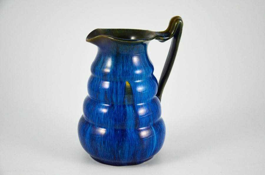 Bourne Denby, an electric blue Danesby Ware Tansley jug - Image 9 of 11