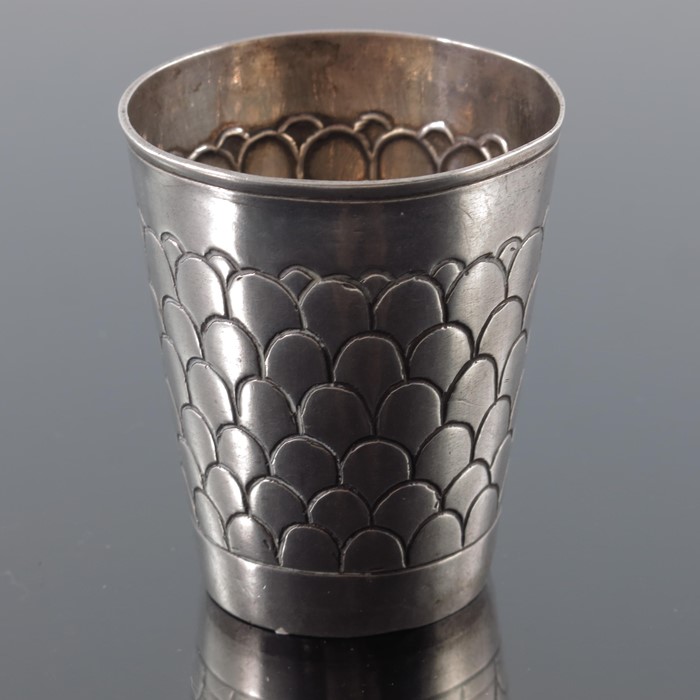 An 18th century German silver beaker, Nuremberg