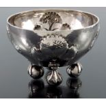 Josef Hoffmann and Josef Husnik for Wiener Werkstatte, a Secessionist silver bowl,