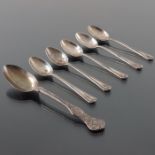 A collection of George IV and later silver flatware