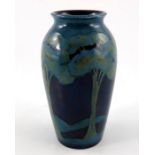 William Moorcroft, a small Moonlit Blue vase, circa 1925