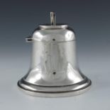 A George V noveltry silver inkwell, A J Zimmerman, Birmingham 1915