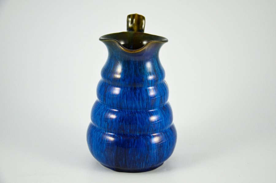 Bourne Denby, an electric blue Danesby Ware Tansley jug - Image 8 of 11