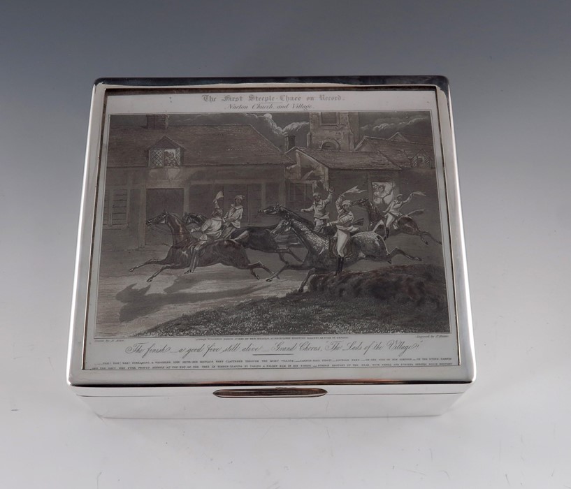 An Edwardian silver cigar box, Cornelius Desormeaux Saunders & James Francis Hollings, London 1907 - Bild 4 aus 6