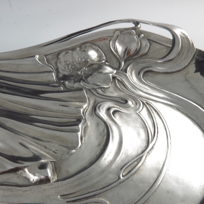 WMF, a ugendstil silver plated figural dish, in the Art Nouveau style - Image 5 of 5